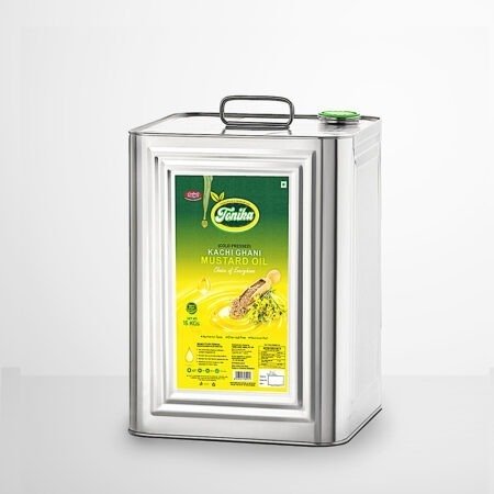Tonika Premium Pure Kachi Ghani Mustard Oil, 15 LTR Tin